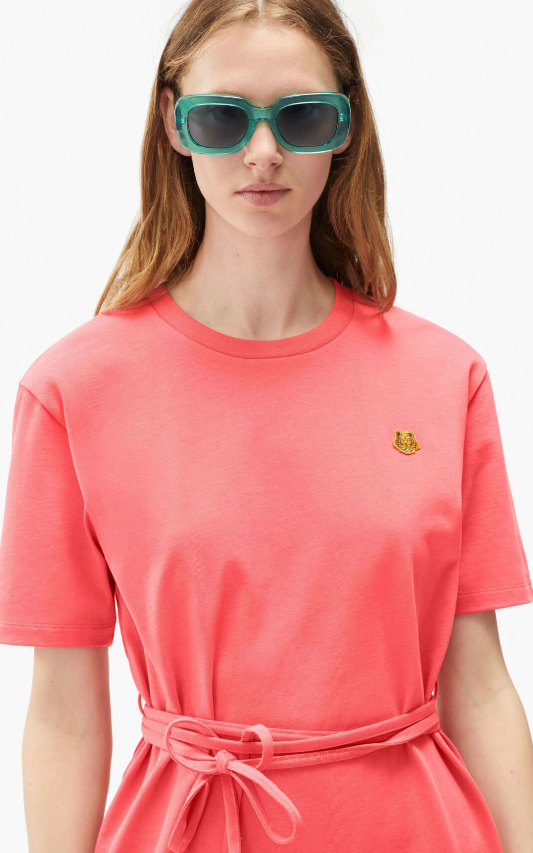 Kenzo 虎 Crest T shirt ワンピース レディース コーラル 色 - QYSBUG721